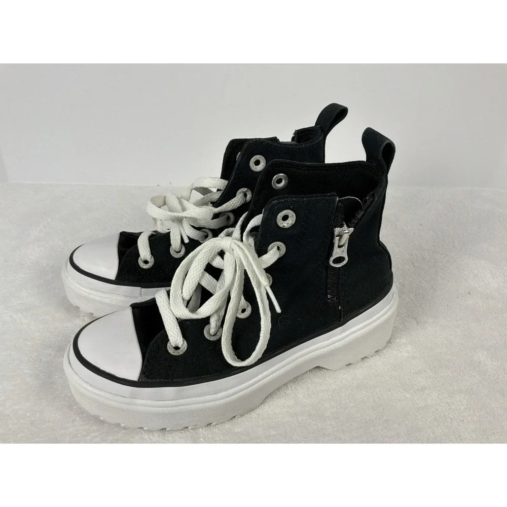 Converse Chuck Taylor All Star Lugged Lift Shoes High Top Zip Youth Sz 1